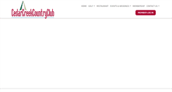 Desktop Screenshot of cedarcreekcountryclub.com