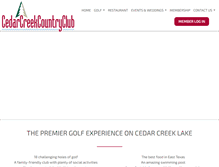 Tablet Screenshot of cedarcreekcountryclub.com